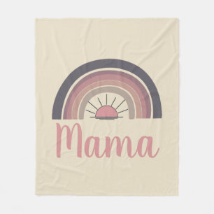Couverture Polaire Mama arc-en-ciel personnalisé