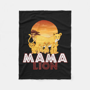 Couverture Polaire Mama Lion