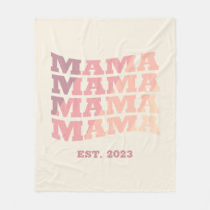 Couverture Polaire Mama personnalisée établie