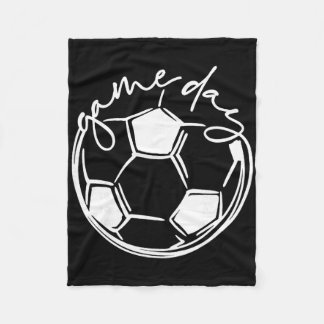 Couverture Polaire Maman de footballeur le jour de match 