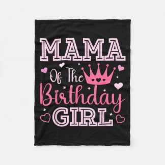 Couverture Polaire Maman de la fille d'anniversaire Rose mignon assor