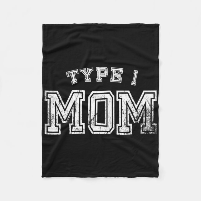 Couverture Polaire Maman de type 1 Sensibilisation Mère Diabétique Pa (Devant)