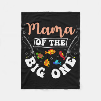 Couverture Polaire Maman du gros un party d'anniversaire de pêche Bda