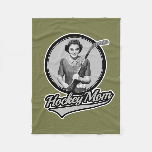 Couverture Polaire Maman du hockey (Devant)
