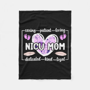 Couverture Polaire Maman Nicu De Bébé Prématuré Micro Cœur De Guerrie