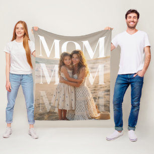 Couverture Polaire Maman PhotoPop personnalisée