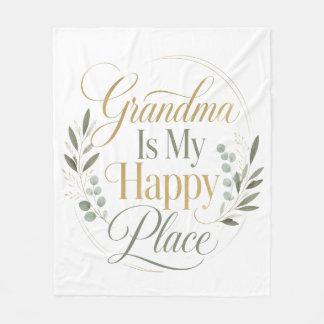 Couverture Polaire Mamie est mon endroit heureux