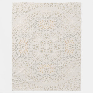 Couverture Polaire Mandala Baroque Ornement Motif Design