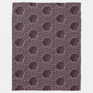 Couverture Polaire Mandala de rose 