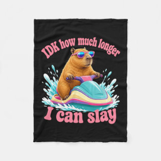 Couverture Polaire Manège aquatique capybara décontracté vibes de sla