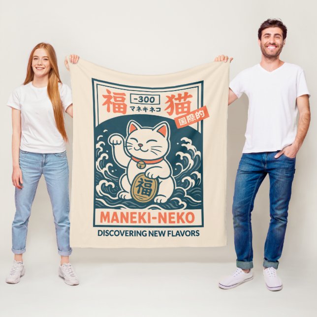 Couverture Polaire Maneki-Neko (En situation)