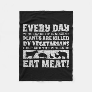 Couverture Polaire Manger des animaux est étrange Chemise World Vegan