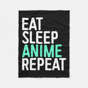 Couverture Polaire Manger Sleep Anime Répéter Japonais Animation Love