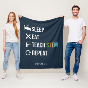 Couverture Polaire Manger Sleep Enseignant STEM