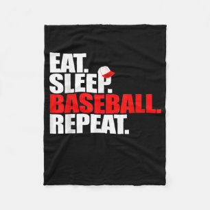 Couverture Polaire Mangez le baseball de baseball de base-ball de cha