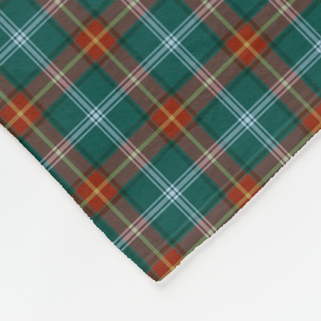 Couverture Polaire Manitoba Canada Tartan (Coin)