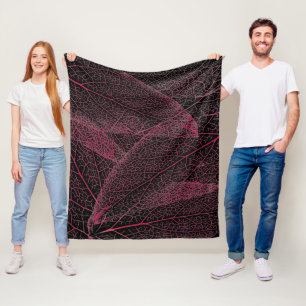 Couverture Polaire Manta de forro polaire hojas de árbol