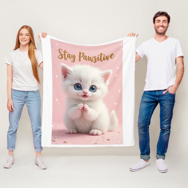 Couverture Polaire Manta para bebé con diseño de gatito tierno  (En situation)