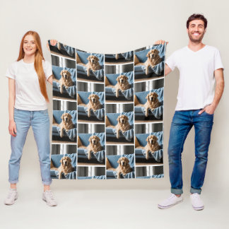 Couverture Polaire Manta personalizada con foto de perro