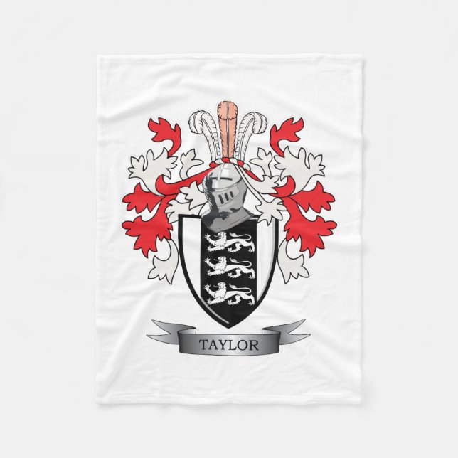 Couverture Polaire Manteau de crête de famille de Taylor des bras (Devant)