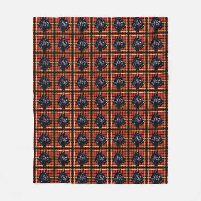 Couverture Polaire Manteau de plaid pour chien écossais Terrier écoss (Devant)