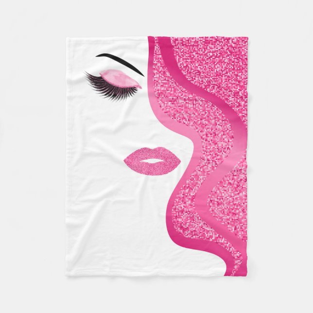 Couverture Polaire Maquillage avec effet parties scintillant (Devant)