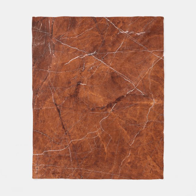 Couverture Polaire Marbre brun vintage (Devant)