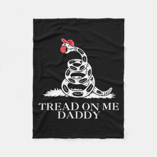 Couverture Polaire Marche sur papa drôle sarcasme drapeau de Gadsden
