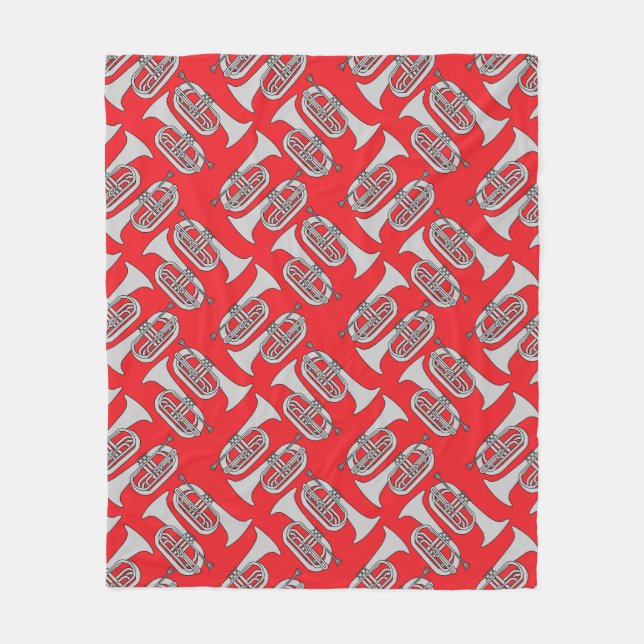 Couverture Polaire Marching Baritone Crosshatch (Devant)