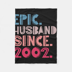 Couverture Polaire Mari épopé depuis 2002 20e anniversaire de Mariage