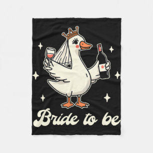 Couverture Polaire Marie Demoiselle Douche de Mariage Mariage Oie Idi