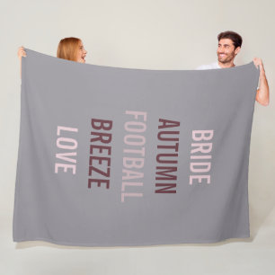 Couverture Polaire Mariée d'automne Tailgate Douche Party Cosy
