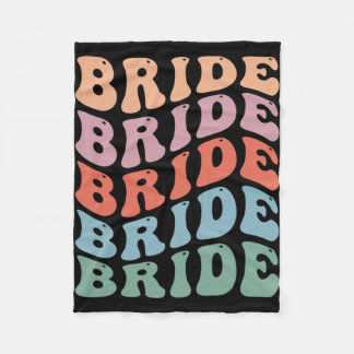 Couverture Polaire Mariée super Retro Bachelorette Party
