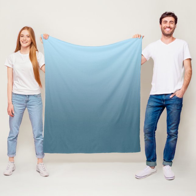 Couverture Polaire marine Abstraite bleu marine pure tendance couleur (En situation)