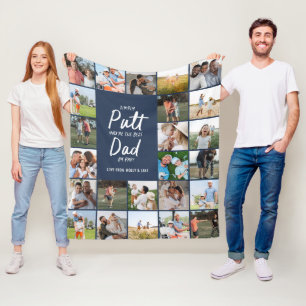 Couverture Polaire Marine bleu multi photo moderne minimun golf