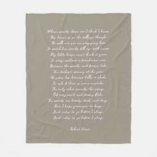 Couverture Polaire Marron clair poème personnalisé chanson paroles ci