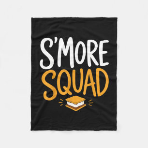 Couverture Polaire Marshmallow feu de camp camping s'mores