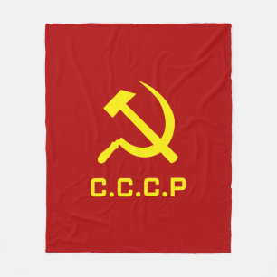Couverture Polaire Marteau et faucille de CCCP