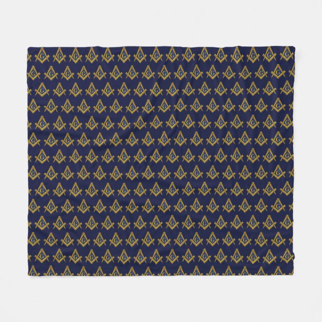 Couverture Polaire Masonic Freemasons Square and Compass (Devant (Horizontal))