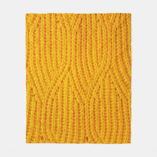Couverture Polaire Matériau textile de surface tricoté jaune arrière 
