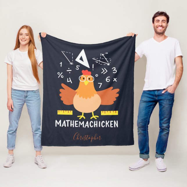 Couverture Polaire Math Chicken Gag Funny Mathemachickicken Enseignan (En situation)