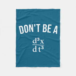 Couverture Polaire Math Joke Don't Be Jerk Third Derivative Nerd Geek