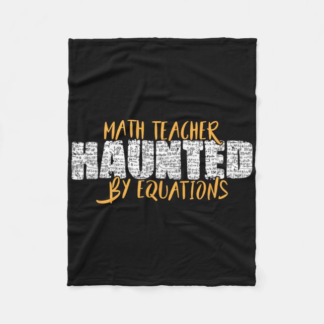 Couverture Polaire Math Teacher Scary Math Lover Mathematics Hallowee (Devant)