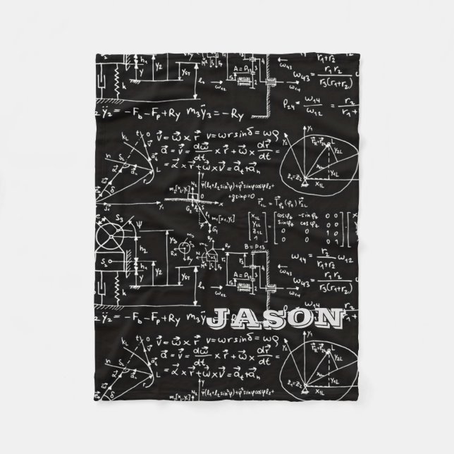 Couverture Polaire Mathématiques Geeky de maths personnalisées (Devant)