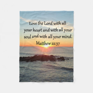 COUVERTURE POLAIRE MATTHEW PAISIBLE 22:37 DESIGN SCRIPTURE DE LEVER