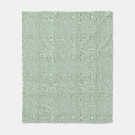 Couverture Polaire Maze inspiré sauge vert