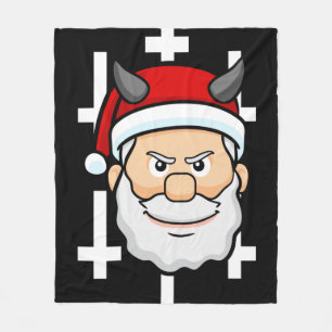Couverture Polaire méchant xmas mal santa claus