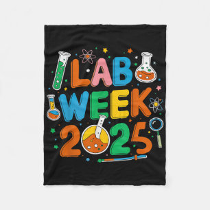 Couverture Polaire Médicale Lab Scientist Retro Lab Week 2025 Phlebot