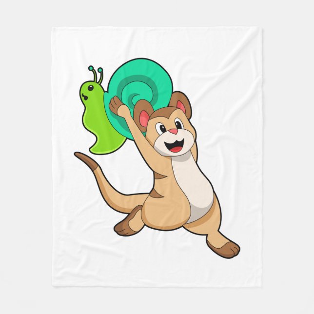 Couverture Polaire Meerkat with Snail.PNG (Devant)