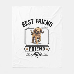 Couverture Polaire Meilleur ami Alfie Conception amateur de chien vin